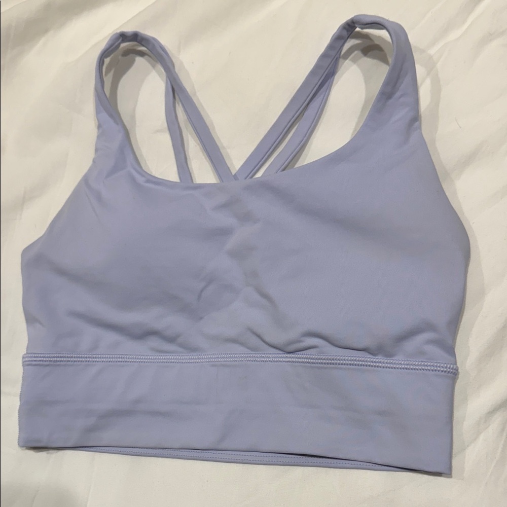 lululemon athletica Energy Longline Size 4 - Lavender - Sports Bra